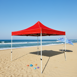 Carpa Cuadrada con Estructura de Hierro Domi, Tela de PVC Impermeable, Plegable, Ecológica, Resistente, para Todas las Estaciones, Portátil, 3x3, para Jardín, Patio, Barbacoa - Product Image 1