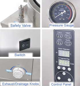 Grande machine de stérilisation en autoclave 200L en acier inoxydable pour la culture de champignons - Product Image 2