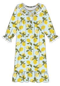 Pigiama per Bambine a Maniche Lunghe con Bordo Arricciato e Grafica con Slogan, <span class=keywords><strong>Camicia</strong></span> <span class=keywords><strong>da</strong></span> <span class=keywords><strong>Notte</strong></span> in Bambù per Bambine - Product Image 2