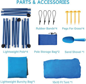 Tenda Pop-up Leggera Istantanea con Una Camera da Letto per <span class=keywords><strong>Campeggio</strong></span> Estivo in Spiaggia - Product Image 4