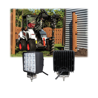 Homologation ECE R10, lampe de travail LED 48W pour tracteur agricole, lampe de travail LED carrée de 4,3 pouces