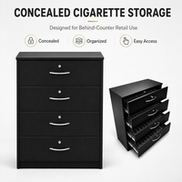 TERMEIN Factory Custom Multi Type Cigarette Display Rack Tobacco Display Cabinet with Pusher Storage System