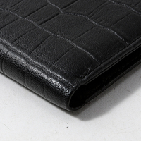 HASSION Dompet Tempat Kartu Mewah untuk Pria, Dompet Pendek Kulit, Dompet Koin Sederhana Mewah untuk Pria