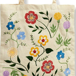 กระเป๋าผ้าฝ้ายเย็บปักสวยงามเป็นมิตรต่อสิ่งแวดล้อมออกแบบได้ตามต้องการ - Product Image 6