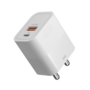 อะแดปเตอร์ชาร์จเร็วแบบเสียบผนัง EU US รองรับหัวชาร์จคู่ USB Type C PD 20W สำหรับโทรศัพท์มือถือ - Product Image 1