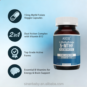 Kapsul Suplemen <span class=keywords><strong>Vitamin</strong></span> <span class=keywords><strong>B12</strong></span> Asam Folat Herbal Alami Merek OEM yang Dapat Disesuaikan, Bersertifikat Halal, Mempertahankan Energi untuk Bayi Baru Lahir - Product Image 2