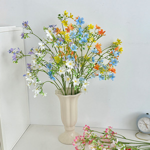Fleurs artificielles de daphné à branche unique pour décoration de mariage et de maison, arrangements floraux DIY, ornements, fleurs artificielles de Daphné Odora - Product Image 1
