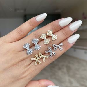 Dylam en stock, sans MOQ, dernières nouveautés, design tendance, pierres CZ 5A, plaqué or 18 carats, argent sterling S925, boucles d'oreilles pour femmes, bijoux tendance - Product Image 2