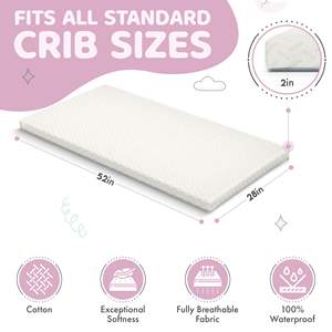 Materasso Premium per <span class=keywords><strong>culla</strong></span> e bambino-CertiPUR-US Standard Full Size <span class=keywords><strong>culla</strong></span> e lettino per bambini - Product Image 2