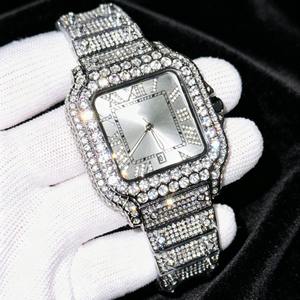 Reloj de Cuarzo de Lujo con Diamantes, Estilo Clásico de Negocios, Esfera Transparente, Reloj de Pulsera con Moissanita, Éxito de Ventas 2026 - Product Image 2