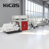 Machine à fabriquer des blocs de palettes en bois HICAS SF2000 Euro, ligne de production de palettes en bois avec PLC, puissance 22 kW, garantie 1 an
