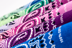 OEM مخصص قطن متدرج بالجملة باندانا مربعة الشاشة الحريرية المطبوعة الهيب هوب الجدة مناديل كبيرة للنساء - Product Image 5