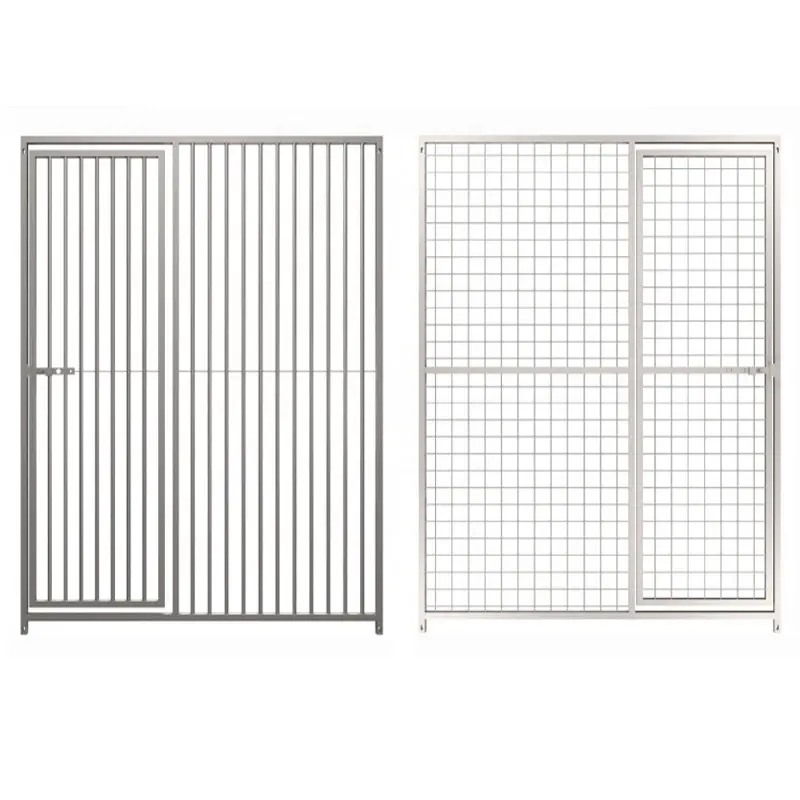 Galvanised Dog Run Panels 8センチメートルBar Door Right Gate Dog Kennel