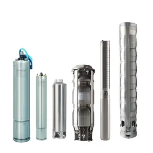 Stainless steel 0.5-5.5HP 4" oil-filled 220-230V motor submersible deep well pump agricultural irritation music fountain treat