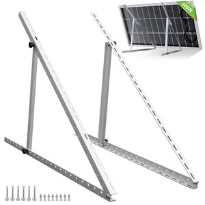 Support de panneau solaire réglable en aluminium SOEASY, support de montage triangulaire, finition anodisée pour toit solaire, capacité de charge de 50 kW - Product Image 2