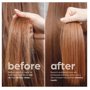 Set <span class=keywords><strong>Shampoo</strong></span> e Balsamo all'Olio di Argan Best Seller - Cura Marocchina <span class=keywords><strong>con</strong></span> <span class=keywords><strong>Cheratina</strong></span> - per Capelli Ricci, Lisci, Secchi e Danneggiati - Product Image 6