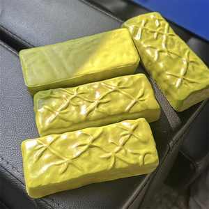 Chocolate relleno de matcha con forma rectangular, accesorios de sonido ASMR, juguetes divertidos para videos, bola verde suave, pegajosa y saltarina para manualidades DIY - Product Image 3