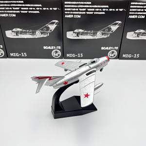 Modèle statique en plastique de chasseur rouge MiG <span class=keywords><strong>MIG15</strong></span> coréen soviétique à l'échelle 1/72, jouets de Noël en gros - Product Image 3