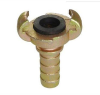 Type européen Accouplement à griffe haute pression Accouplements universels en fonte malléable Gaz de coulée de zinc Filetage NPT/BSP Modèle d'extrémité de tuyau-Tête