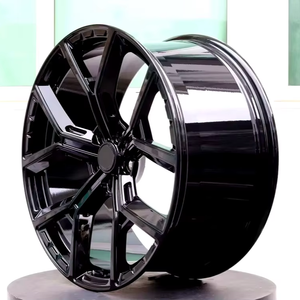 Pour <span class=keywords><strong>Land</strong></span> <span class=keywords><strong>Rover</strong></span> Range <span class=keywords><strong>Rover</strong></span> <span class=keywords><strong>Velar</strong></span> 21x9.5J ET45 5x120 72.56CB Roue en alliage forgé noir brillant - Product Image 1