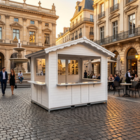Meilleures ventes : Kiosque alimentaire pliable en bois pour Noël, maisonnettes en bois écologiques et sûres pour le marché européen