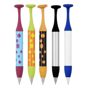 Novelty soft flexibable silicone ballpoint pen with magnet