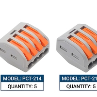 Kit de 28 connecteurs rapides pour fils, bornes 2P 32A 250V, en cuivre étamé, pour câblage de lampes domestiques