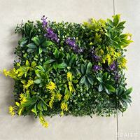 Panneaux muraux verticaux de gazon artificiel pour fleurs suspendues en plastique pour intérieur et extérieur pour la décoration de toile de fond de la maison