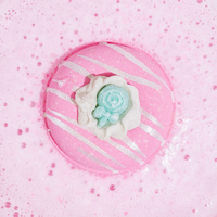 Fournitures pour bombes de bain en gros, lot de 4 bombes de bain pour bébé en forme de beignets, pour emballage personnalisé