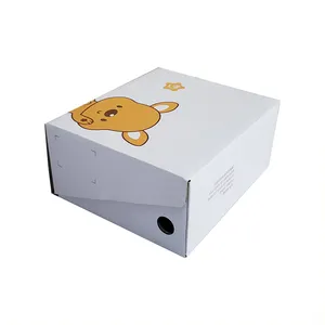 2023 Wholesale Packaging Cardboard Sneaker Shoe Box with Customized Logo Kids Shoe Boxes