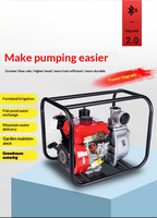 Pompe à eau diesel portable de 2/3/4 pouces - Pompe d'irrigation agricole à haut débit et haute pression OEM pour ferme, jardin, urgence
