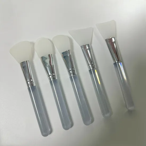 แปรงปัดมาส์กซิลิโคนแบบด้ามจับพลาสติกใสแผ่นมาส์กสำหรับมาสก์หน้า - Product Image 2