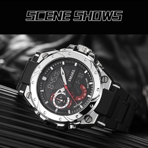 Reloj Digital Analógico LED de Doble Hora SMAEL 8060, Resistente al Agua, Reloj Masculino, Fábrica de Relojes de Pulsera al por Mayor - Product Image 3