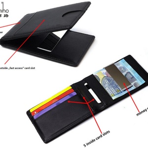 กระเป๋าสตางค์ผู้ชาย Boshiho Travel พร้อมช่องใส่บัตร ของขวัญสำหรับผู้ชาย กระเป๋าหนังบาง ป้องกัน RFID - Product Image 2