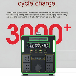 Estación de Energía Portátil de Alta Capacidad 220V, Onda Sinusoidal Pura, para Exteriores, Transmisión en Vivo, Puestos de Mercado Nocturno, Camping Familiar - Product Image 3