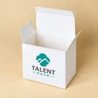 Custom Printed White Card Paper Box Ivory Board Kraft Paper Product Box Packaging Folding Christmas Gift Mini Cardboard Box