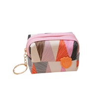 Porte-monnaie en silicone simple de couleur macaron rond personnalisé porte-clés de grande valeur sac à monnaie mini portefeuille pour enfants