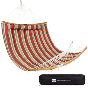 Danlong cuscino da campeggio esterno amaca doppio <span class=keywords><strong>letto</strong></span> per amaca da esterno con barra di spalmatore di bambù curva - Product Image 1