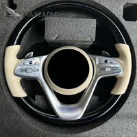 Accessoires de volant améliorés en fibre de carbone pour Mercedes-Benz Classe A, B, E, G, GLA, CLA, GLC, GLS, GLE, C (W205, W204, W213, W222) – Mise à niveau de l'ancien au nouveau