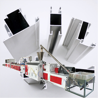 Ligne de production entièrement automatique de profilés PVC pour fenêtres et portes, machine d'extrusion UPVC pour profilés sur mesure