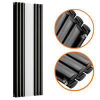 Radiateur mural horizontal en acier, type colonne ovale, pour appartement, à économie d'énergie, OEM, pour chauffage à l'eau, idéal pour salle de sport et parc.