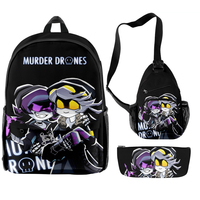 Sac à dos de voyage personnalisé étanche à l'eau, motif dessin animé, thème Cirque Numérique Incroyable, lot de 3 pièces, en stock – Offre Spéciale