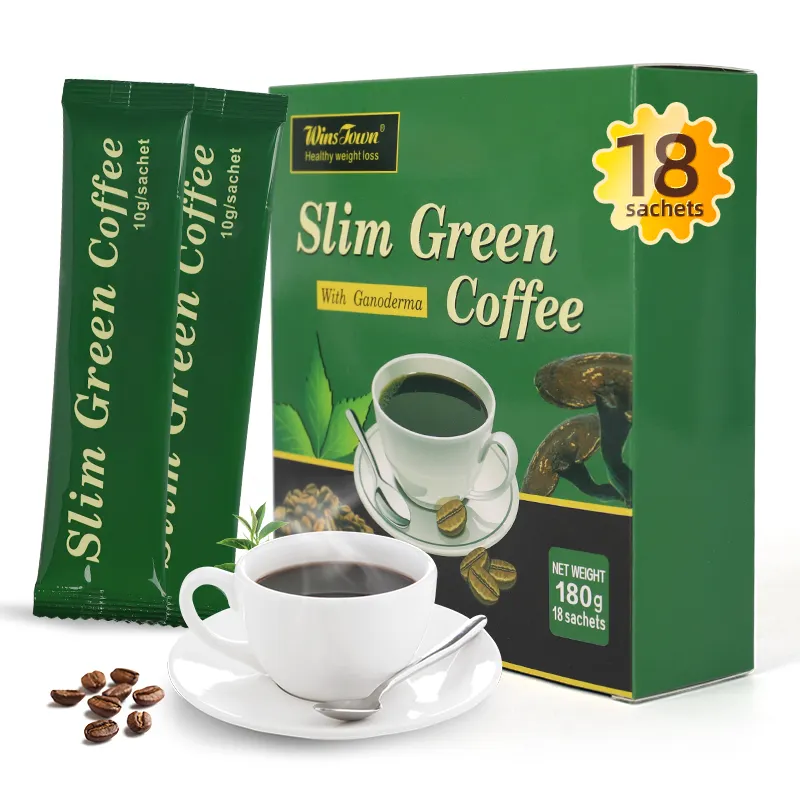 Hot sell Slim Green Coffee With Ganoderma Instant Coffee Weight Loss