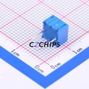 Resistencia Ajustable/Potenciómetro 3362P-1-501LF, Componente de Orificio Pasante (THT)-3P, Resistencia de 7x6.6mm, 500 Ohm, 10%, 500mW, 100ppm ℃ - Product Image 2