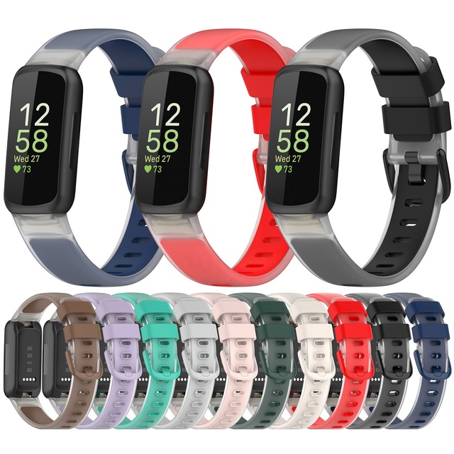 Sport Bands Classic Silicone Replacement Watch Bands for Women Men Silicone Two-color Watch Strap for fitbit Inspire 3