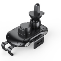 Chargeur de voiture sans fil de haute qualité pour iPhone XIAOMI Samsung ventouse de montage de téléphone de voiture à verrouillage automatique pour chargeur rapide de tableau de bord