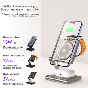 โคมไฟ LED อัจฉริยะ 3-in-1 อลูมิเนียมอัลลอย พับได้ พกพาสะดวก ชาร์จเร็ว 10W/15W ที่ชาร์จไร้สาย รับประกัน 24 เดือน แข็งแรงทนทาน - Product Image 3