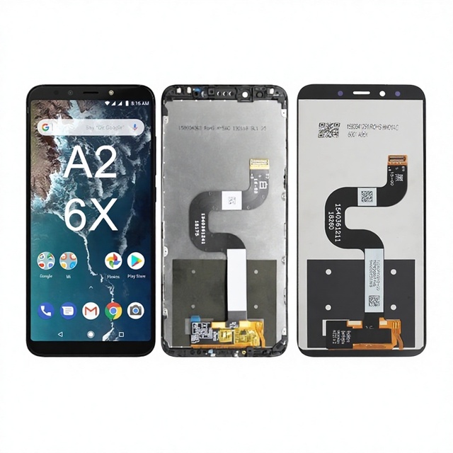 Applicable to for A2/6X LCD TFT Screen Mobile Phone Display Inner and Outer Screen with Frame Assembly
