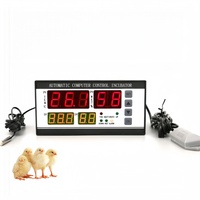 Contrôleur d'incubateur d'œufs automatique intelligent - Thermostat numérique de température et d'humidité pour couveuse