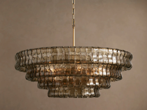 RHOEM Luxury Designer Oval Chandelier Alabaster <strong>Crystal</strong> Amber Glass Chandelier <strong>Ceiling</strong> <strong>Light</strong> for Living Room Fashion <strong>Light</strong> - Product Image 3